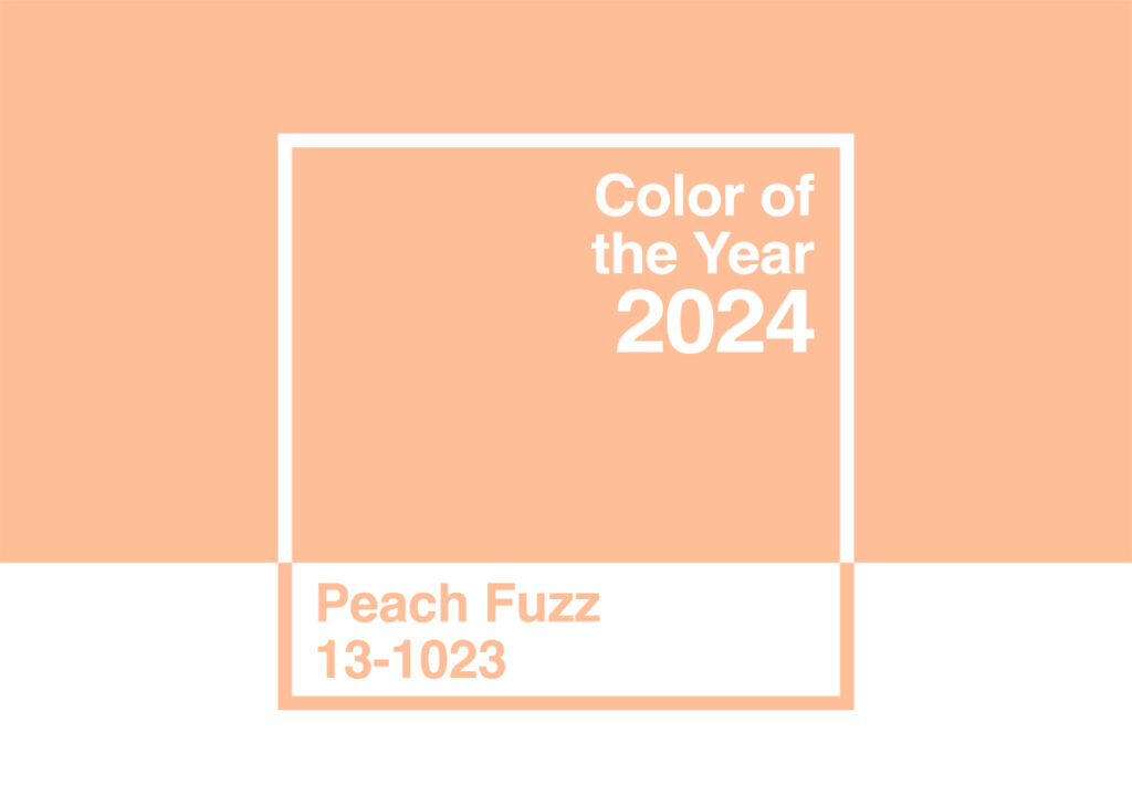 La couleur Pantone de l'année 2024 : Peach Fuzz
